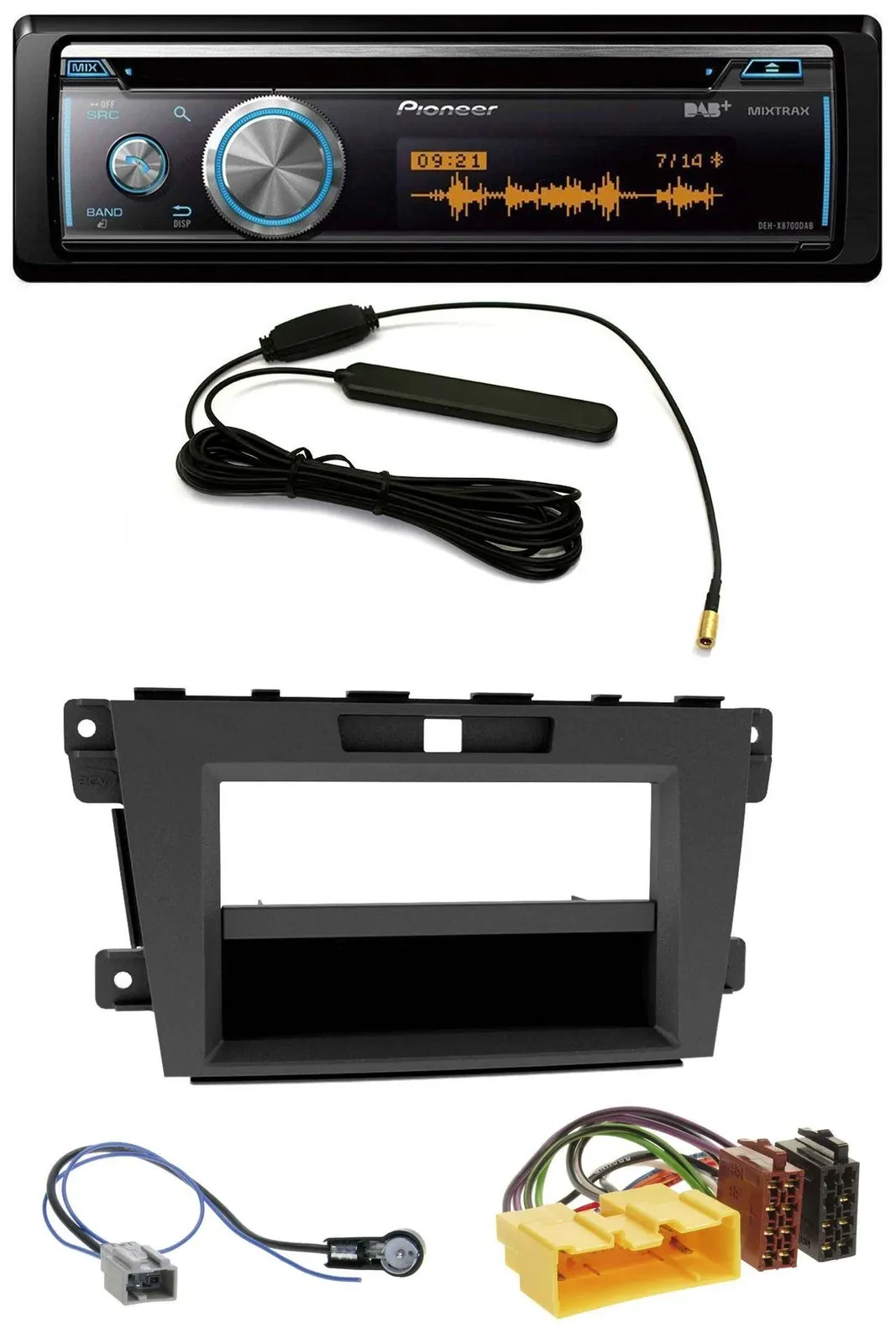 Pioneer CD USB Bluetooth DAB MP3 Autoradio für Mazda CX-7 (2009-2013)