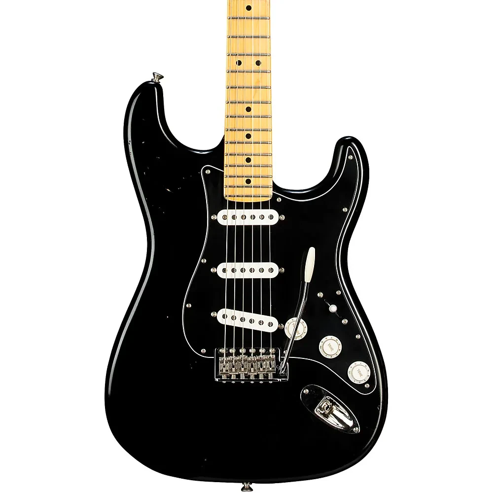 Fender CS 1960's Stratocaster Journeyman Maple Neck Masterbuilt Guitar Black