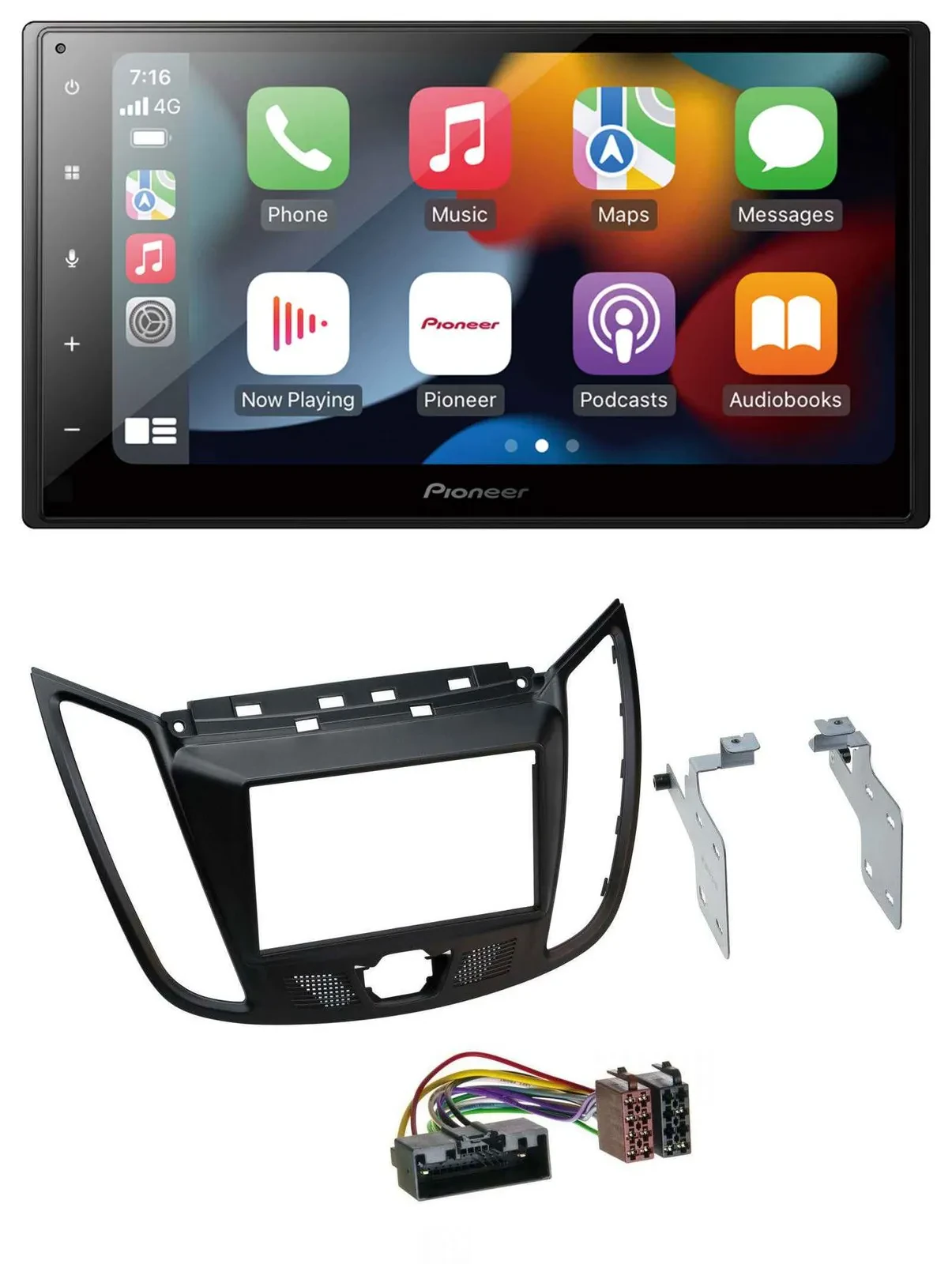 Автомагнитола для Ford Kuga (DM2, с 2013) Pioneer DAB, Bluetooth, 2DIN, USB, MP3