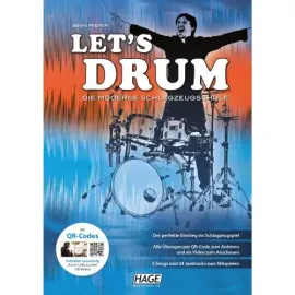 Hage - Let's Drum - Die moderne Schlagzeugschule inkl. Online Audio/Video Neu