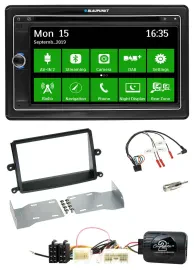 Автомагнитола Blaupunkt 2DIN, Bluetooth, DAB, USB, навигация TMC, для Mitsubishi L200 06-1