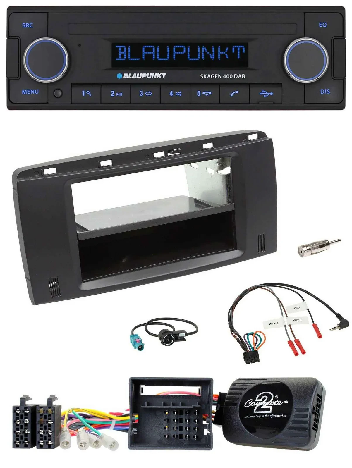 Blaupunkt DAB USB Bluetooth Lenkrad Autoradio für Mercedes R-Klasse W251 2006-20