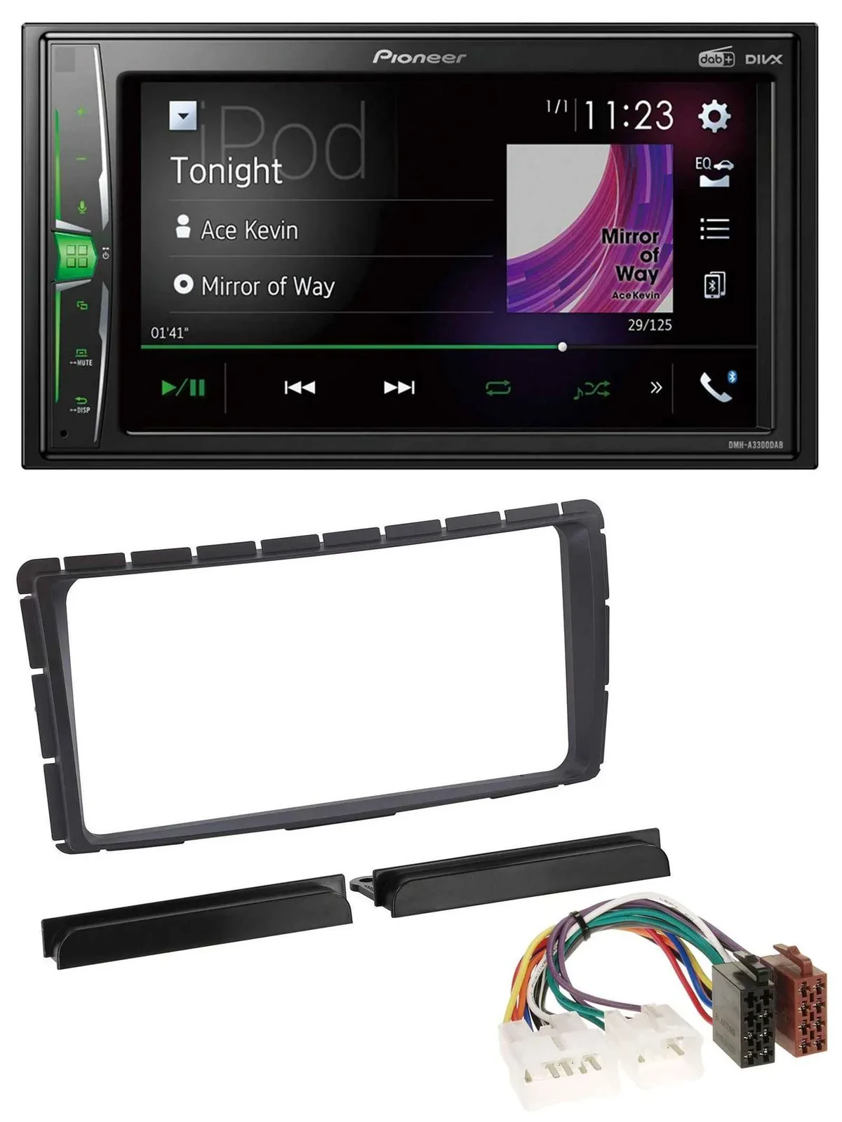 Pioneer 2DIN MP3 DAB USB Bluetooth Autoradio für Toyota Hilux (ab 2011)