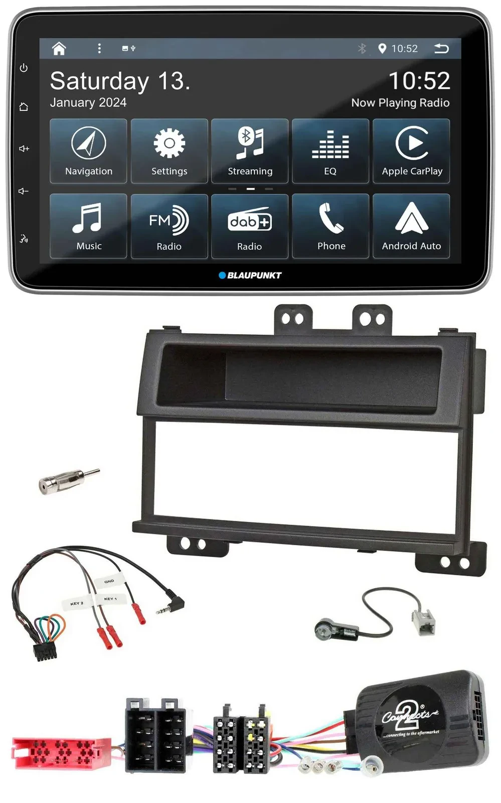 Blaupunkt USB DAB SD Lenkrad Bluetooth Autoradio für Hyundai i20 ISO 2009-11 sch