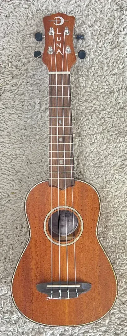 Luna UKE MAH-SMS Soprano size Ukulele  - Prototype - Koa Wood?