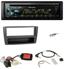 Автомагнитола Pioneer DAB, CD, USB, Bluetooth для Honda Civic 2001–2003, черная, поддержка управления на руле