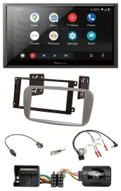 Pioneer USB 2DIN DAB Lenkrad Bluetooth Autoradio für Ford Focus Galaxy C-Max sil