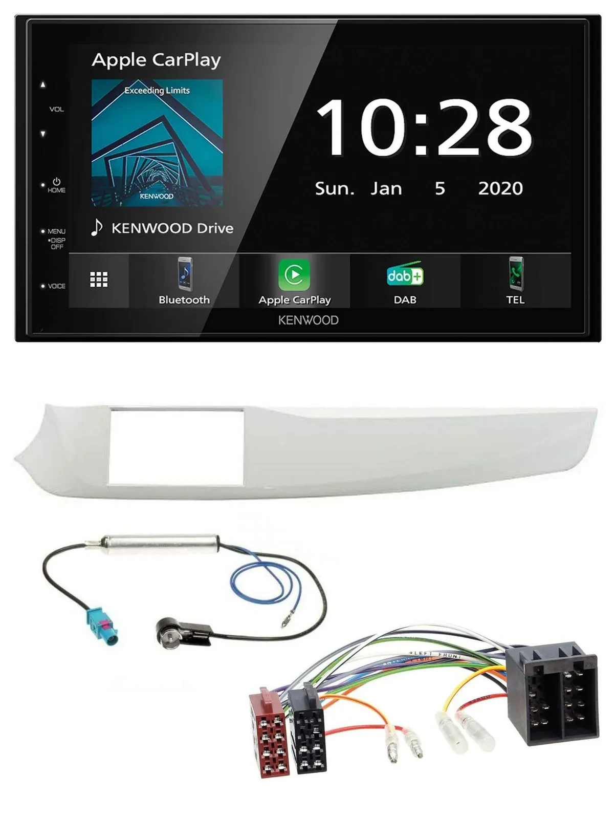 Kenwood Bluetooth MP3 DAB USB 2DIN Autoradio für Alfa Romeo Giulietta 2010-2013