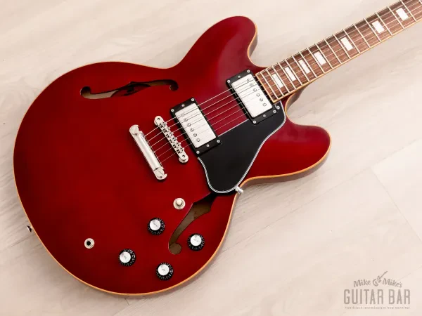 2020 ESP Edwards E-SA-125-LTS Semi-Hollow Carved Top 335 Japan w/ Case