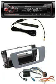 Pioneer CD USB AUX DAB MP3 Autoradio für Seat Ibiza (ab 08) conemaragrau
