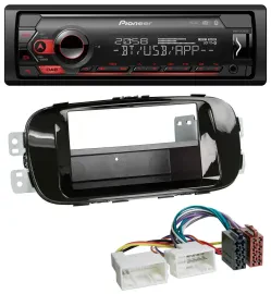 Автомагнитола Pioneer MP3, USB, DAB, Bluetooth для Kia Soul PS (с 2014), цвет: Piano Black