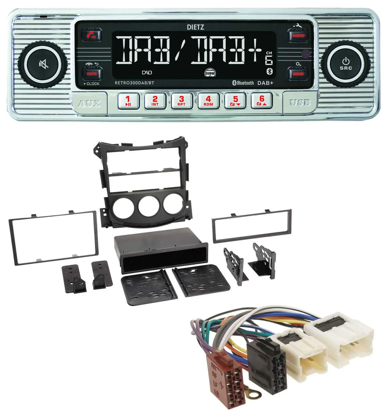 Dietz Bluetooth MP3 DAB USB Autoradio für Nissan 370Z (ab 2009)