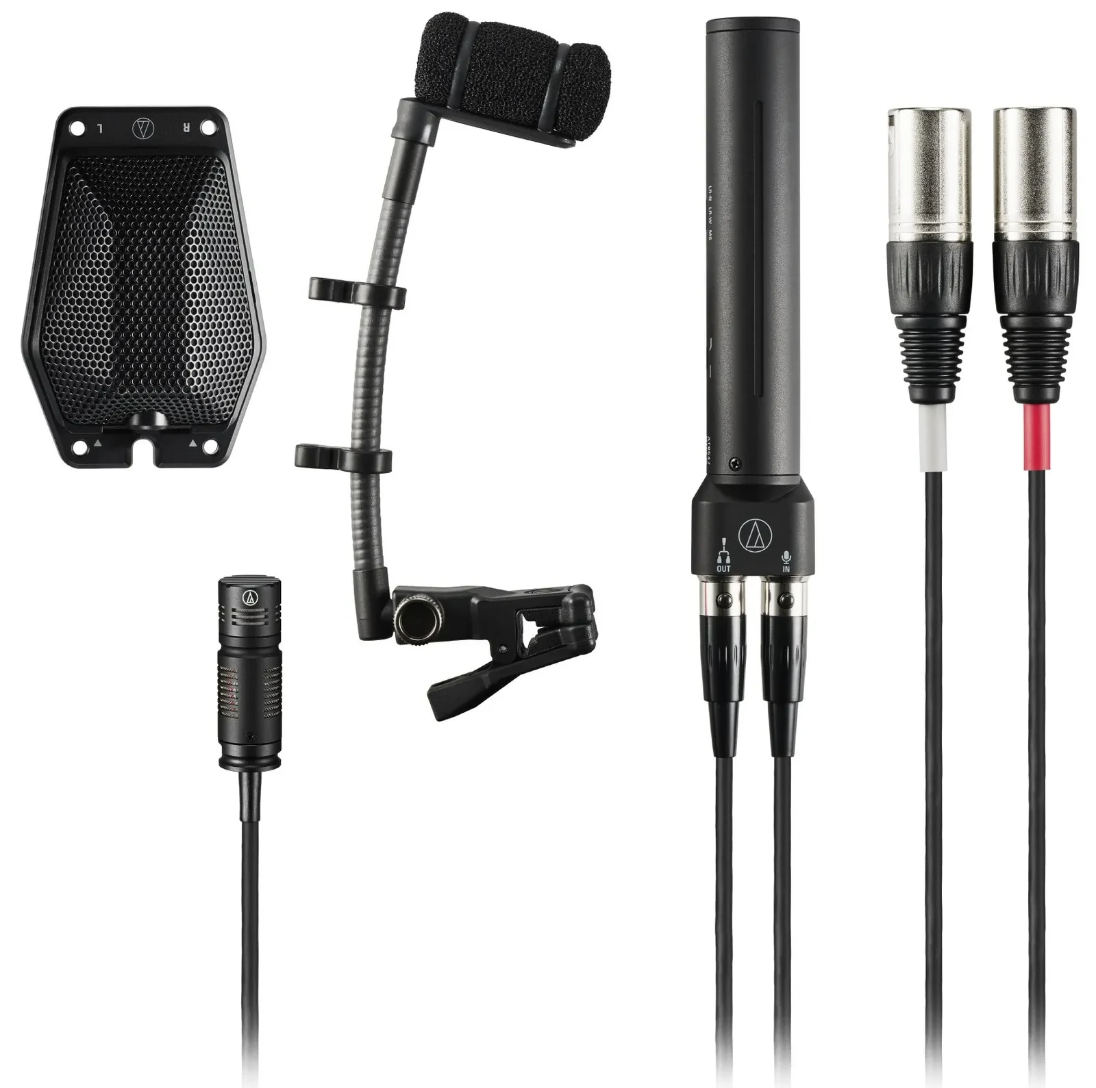 Микрофон для вещания Audio-Technica BP350ST-UB стерео M-S, граничный, clip-on