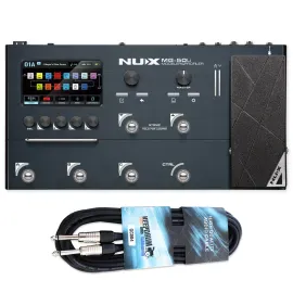 Nux MG50Li Dark Blue Multi-Effektgerät mit keepdrum Kabel