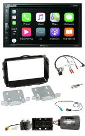 Pioneer DVD 2DIN Lenkrad DAB Bluetooth USB Autoradio für Alfa Giulietta 2014-202