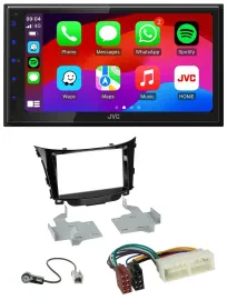 JVC Bluetooth 2DIN MP3 DAB USB Autoradio für Hyundai I30 (ab 2017)