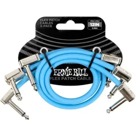 Патч-кабель инструментальный Ernie Ball 6461 Flex Cables 0.3 м (3 штуки)