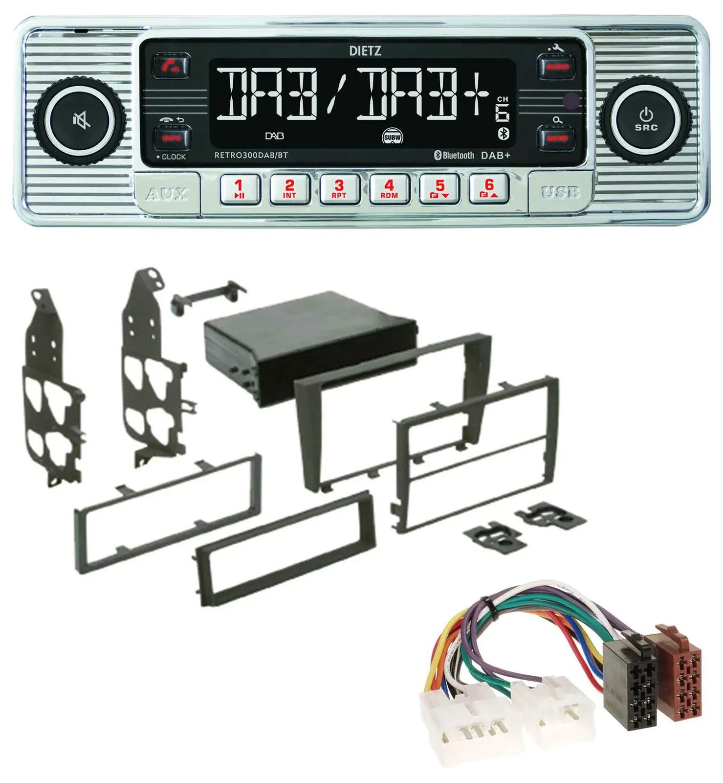 Dietz Bluetooth MP3 DAB USB Autoradio für Lexus IS 300 (XE1, 2001-2005)