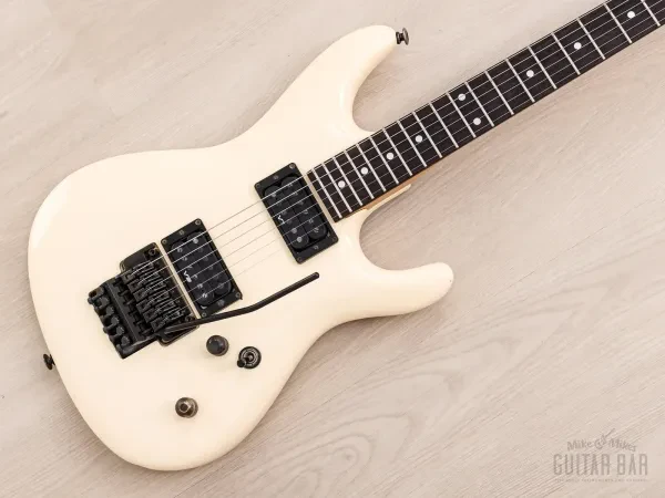 1990 Ibanez 440R-HH Radius Series Vintage Guitar White w/ Edge Tremolo, Satriani