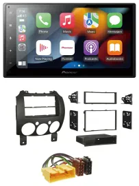 Автомагнитола для Mazda 2 Pioneer 2DIN, DAB, Bluetooth, USB, MP3