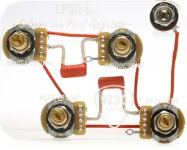 Комплект темброблока 920D Custom Les Paul Wiring Harness 3-way Switch 4 Long Shaft Pots