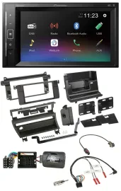 Pioneer DAB Lenkrad 2DIN Bluetooth USB Autoradio für BMW 3-er E46 2001-2006 1 Sc