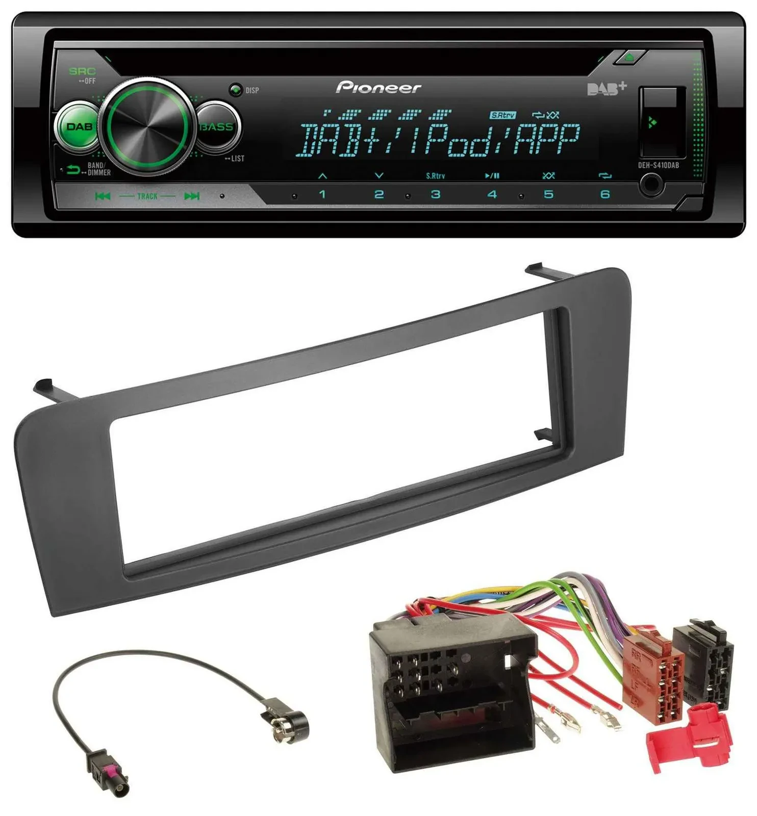 Pioneer USB MP3 DAB AUX CD Autoradio für Mercedes A-Klasse W176 B-Klasse W242 CL