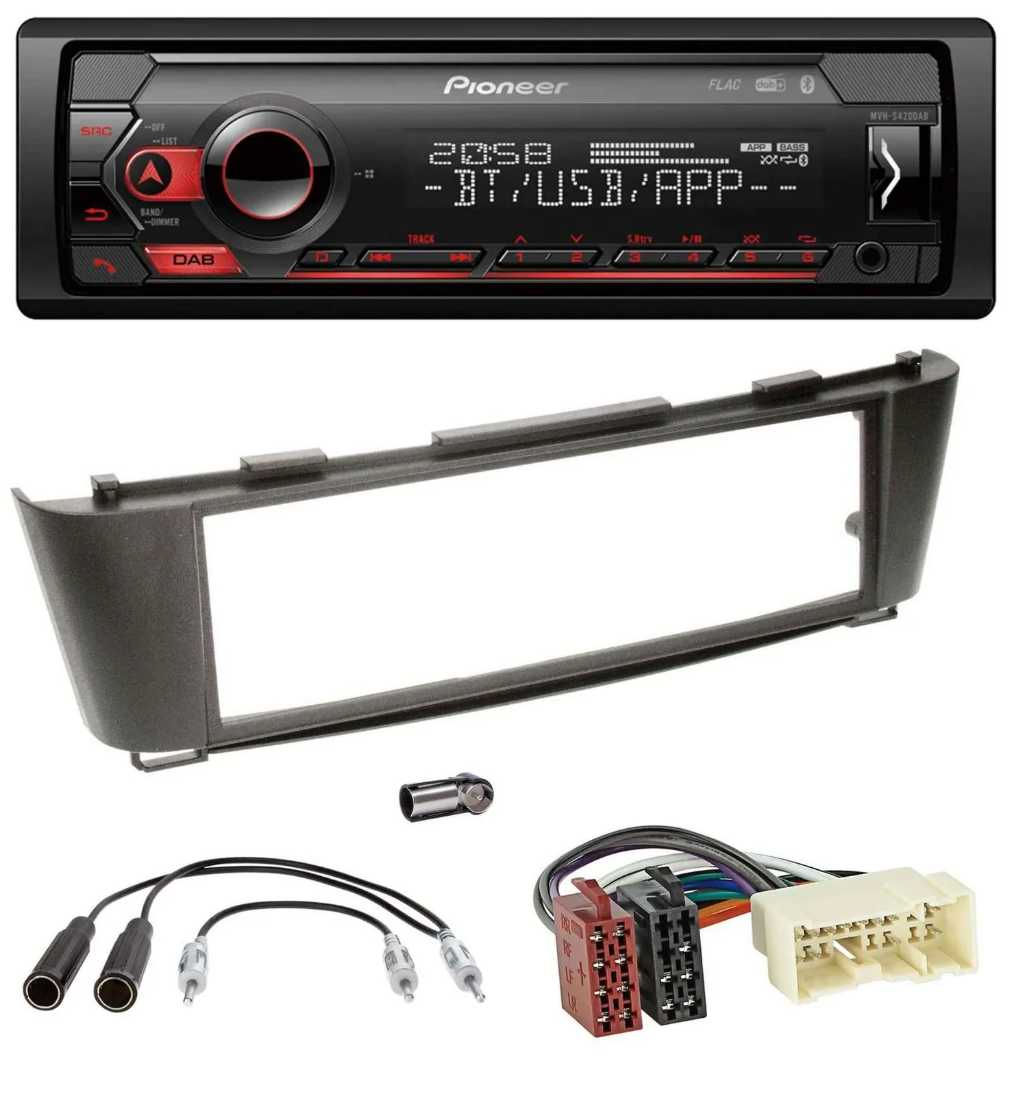 Pioneer MP3 USB DAB Bluetooth Autoradio für Nissan Almera (ab 2003)