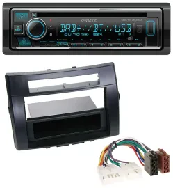 Kenwood MP3 Bluetooth DAB USB CD Autoradio für Toyota Corolla Verso 04-09 schwar