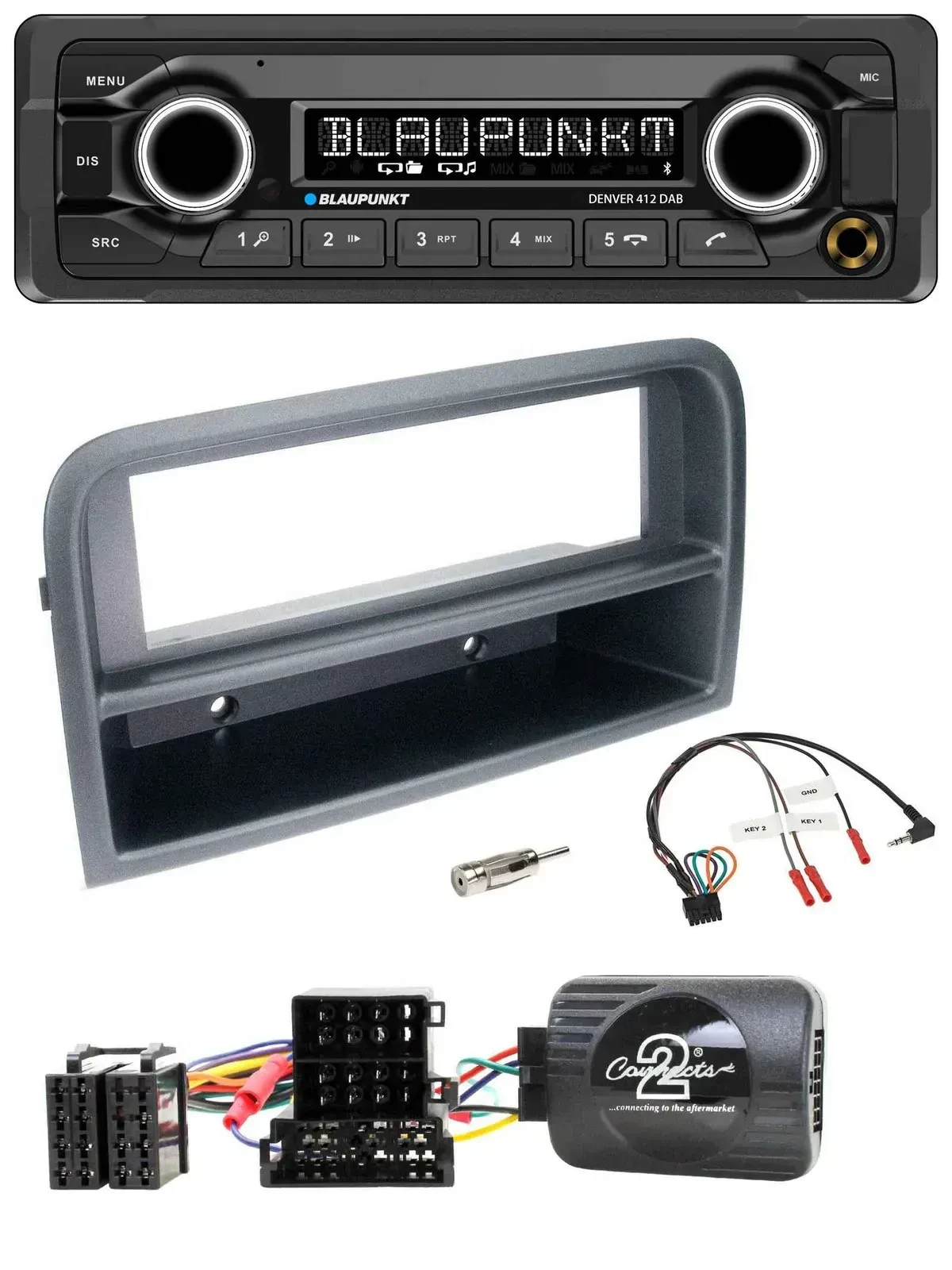 Blaupunkt Bluetooth DAB Lenkrad USB Autoradio für Fiat Croma 2005-2010
