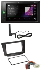 Автомагнитола Pioneer 2DIN, Bluetooth, DAB, MP3, AUX для Suzuki Kizashi (с 2009)