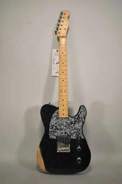 Электрогитара Fender Brad Paisley Esquire Relic Black Sparkle w/gigbag Mexico 2020