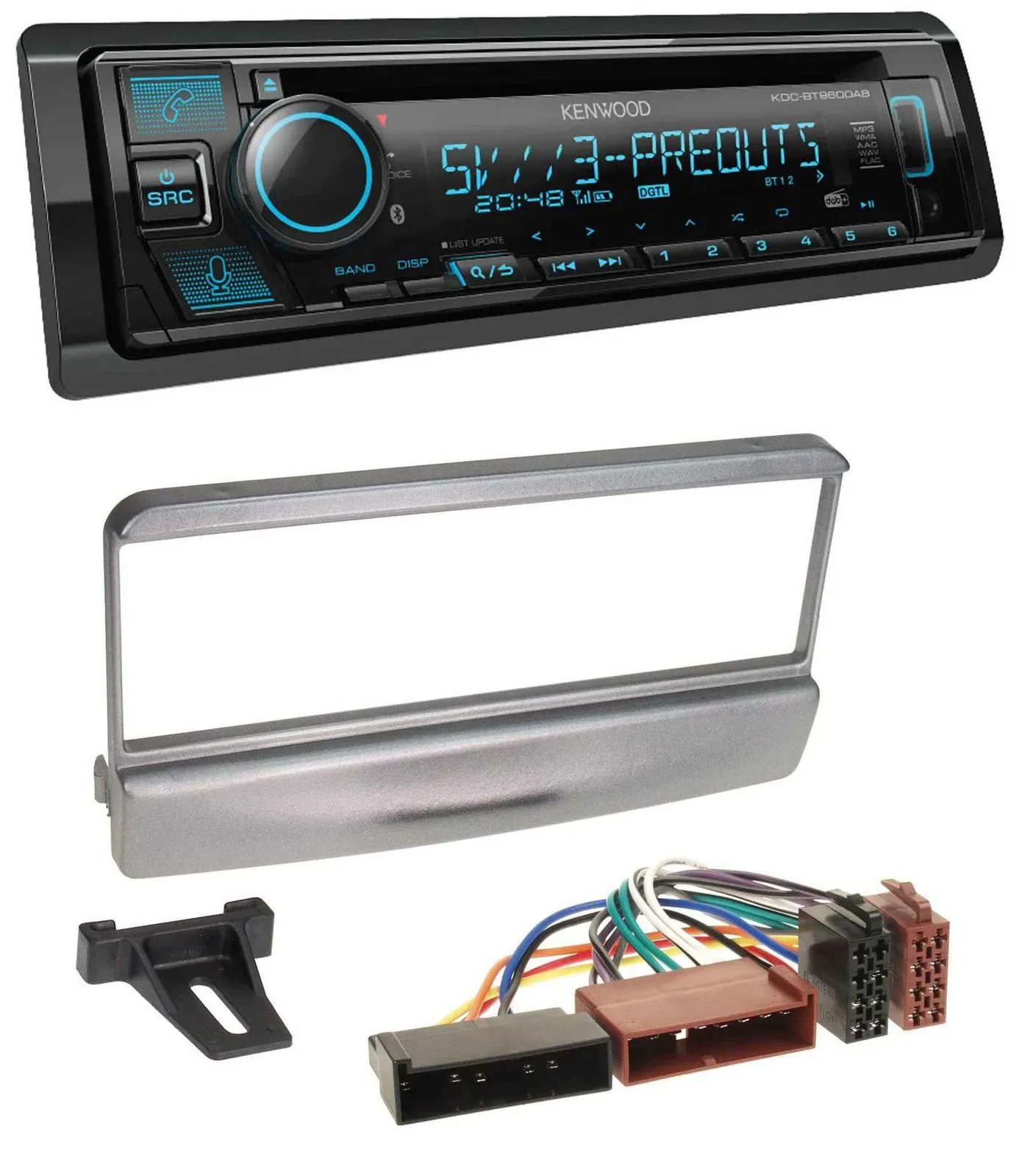 Kenwood Bluetooth USB CD MP3 DAB Autoradio für Ford Mondeo 96-02 Transit bis 06