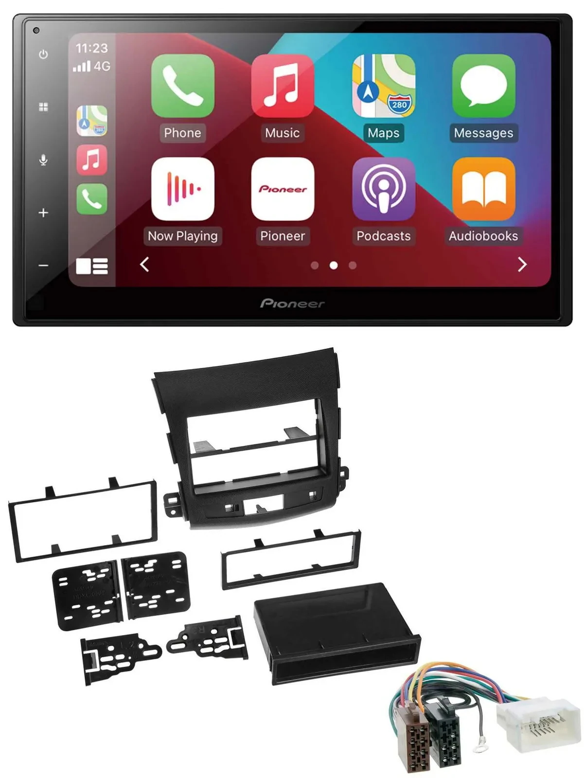 Pioneer USB MP3 DAB 2DIN Bluetooth Autoradio für Citroen C-Crosser Mitsubishi Ou