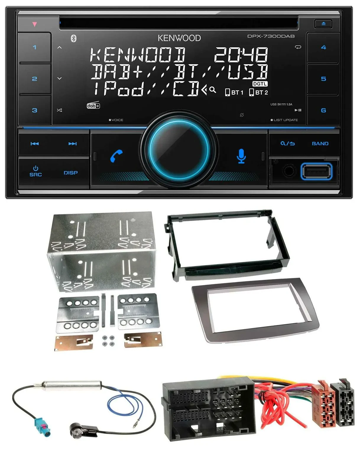 Kenwood CD 2DIN DAB USB MP3 Bluetooth Autoradio für Alfa Romeo Mito ab 14 955 si