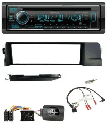 Kenwood Lenkrad Bluetooth DAB USB CD Autoradio für BMW 3er E46 98-07 Profi Rundp