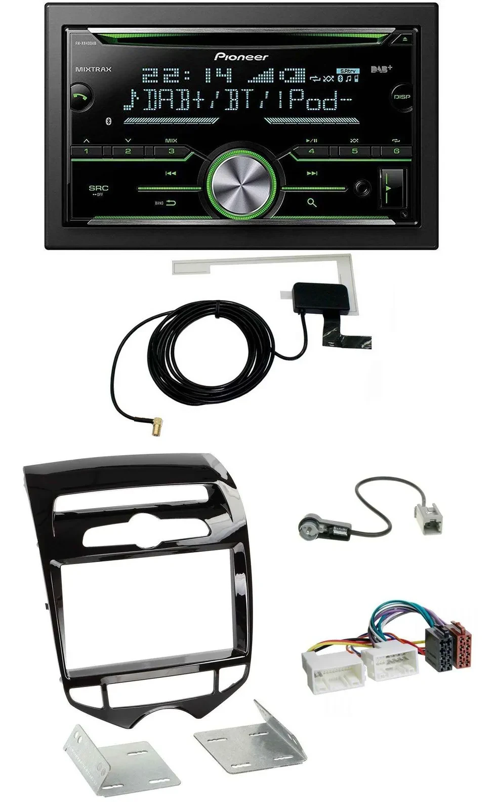 Pioneer CD USB MP3 Bluetooth 2DIN DAB Autoradio für Hyundai ix20 ab 10 autom. Kl
