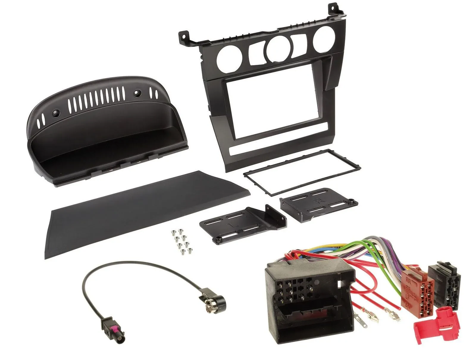 Einbauset Doppel DIN Autoradio für BMW 5er (E60, 2003-2007)