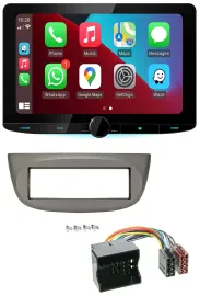 Kenwood MP3 USB DAB Bluetooth Autoradio für Renault Twingo 07-14 beige-grau