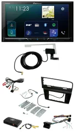 Pioneer 2DIN DAB USB Lenkrad Bluetooth Autoradio für VW Golf VII 7 2012-2018 Inf