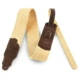 Гитарный ремень Franklin Strap 2.5" Honey Suede Guitar Strap with Chocolate Ends