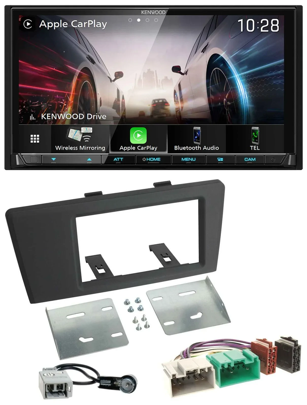 Kenwood MP3 2DIN USB DAB Bluetooth Autoradio für Volvo S60 S70 C70 V70 00-03