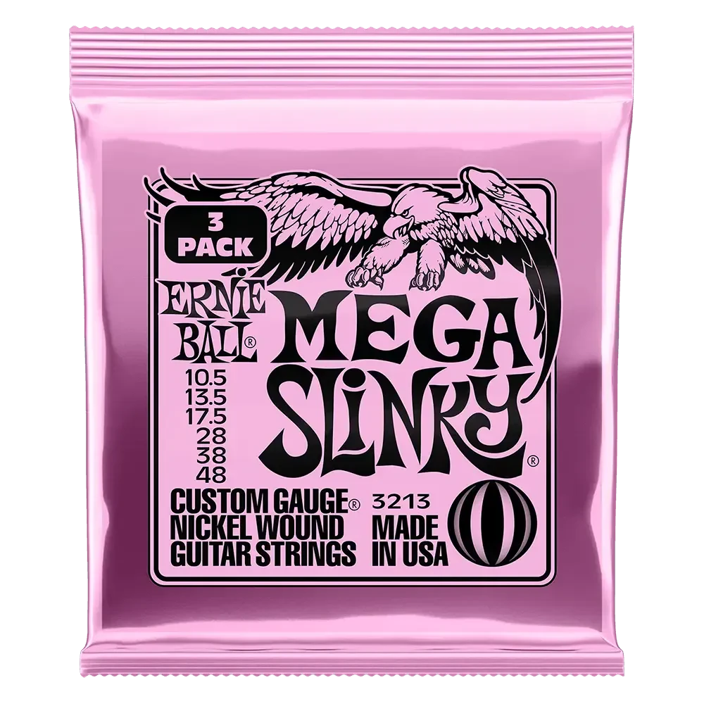 Струны для электрогитары ERNIE BALL 3213 Nickel Slinky Mega 3 Pack 10.5-48
