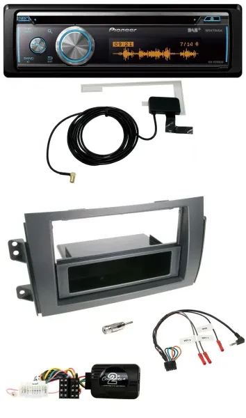 Pioneer Bluetooth DAB Lenkrad USB CD Autoradio für Fiat Sedici Suzuki SX4