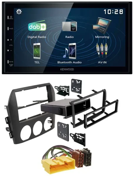 Kenwood 2DIN Bluetooth MP3 USB DAB Autoradio für Mazda MX 5 NC 2005-2008