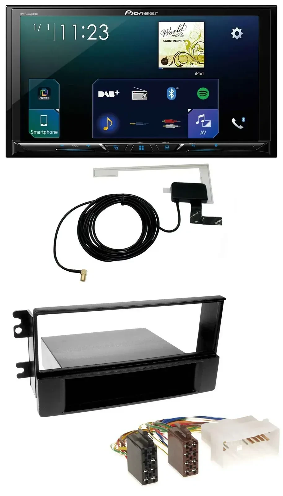 Автомагнитола для Kia Sportage II (2005–2009) Pioneer 2DIN DAB USB MP3 Bluetooth