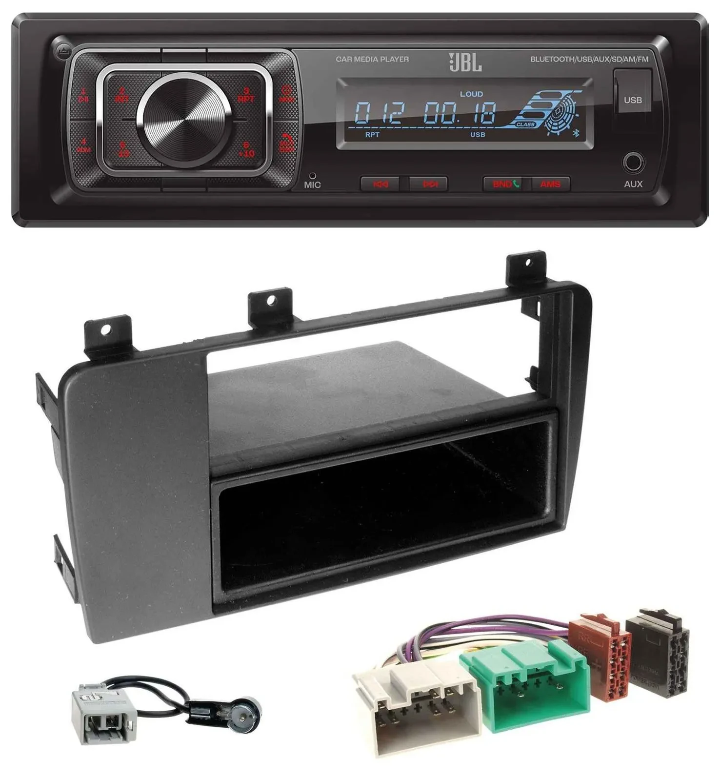 Автомагнитола JBL SD/AUX/MP3/USB/Bluetooth для Volvo S60, V70, XC70 (2004–2009)