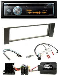 Pioneer Lenkrad DAB USB CD Bluetooth Autoradio für Audi A4 2000-2004 ISO