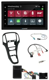 Blaupunkt DAB Bluetooth USB Lenkrad 2DIN Autoradio für Opel Astra ab 09 Perlschw