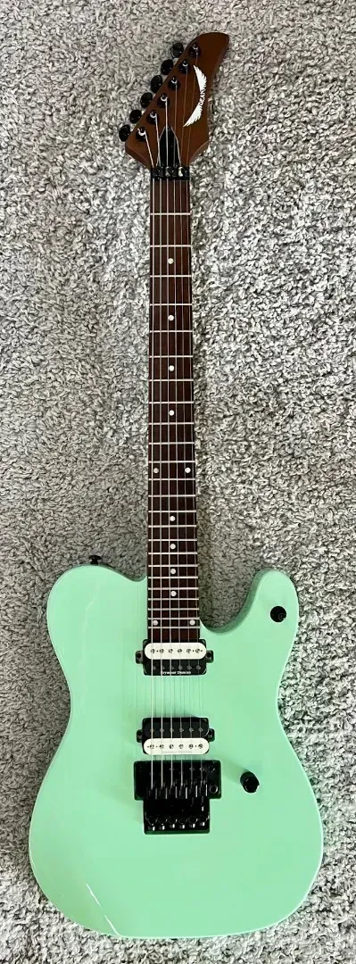 Б/У Электрогитара Dean Nash Vegas Select Floyd Metallic Mint Green, с термообработанным грифом